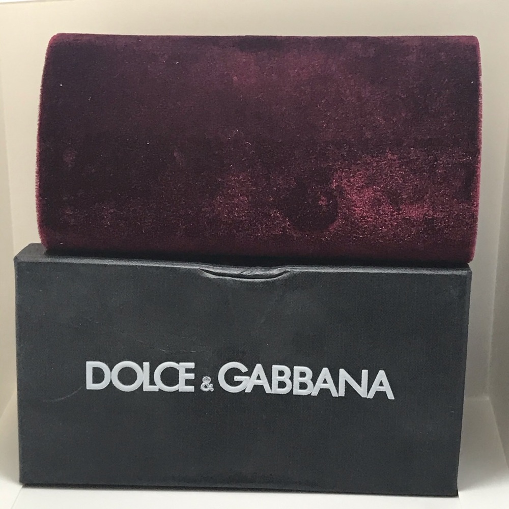 New Dolce & Gabana large sunglass case Burgandy - Picture 5 of 7